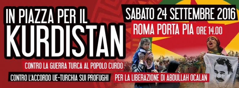 I GD aderiscono alla manifestazione a sostegno del popolo curdo del 24 settembre