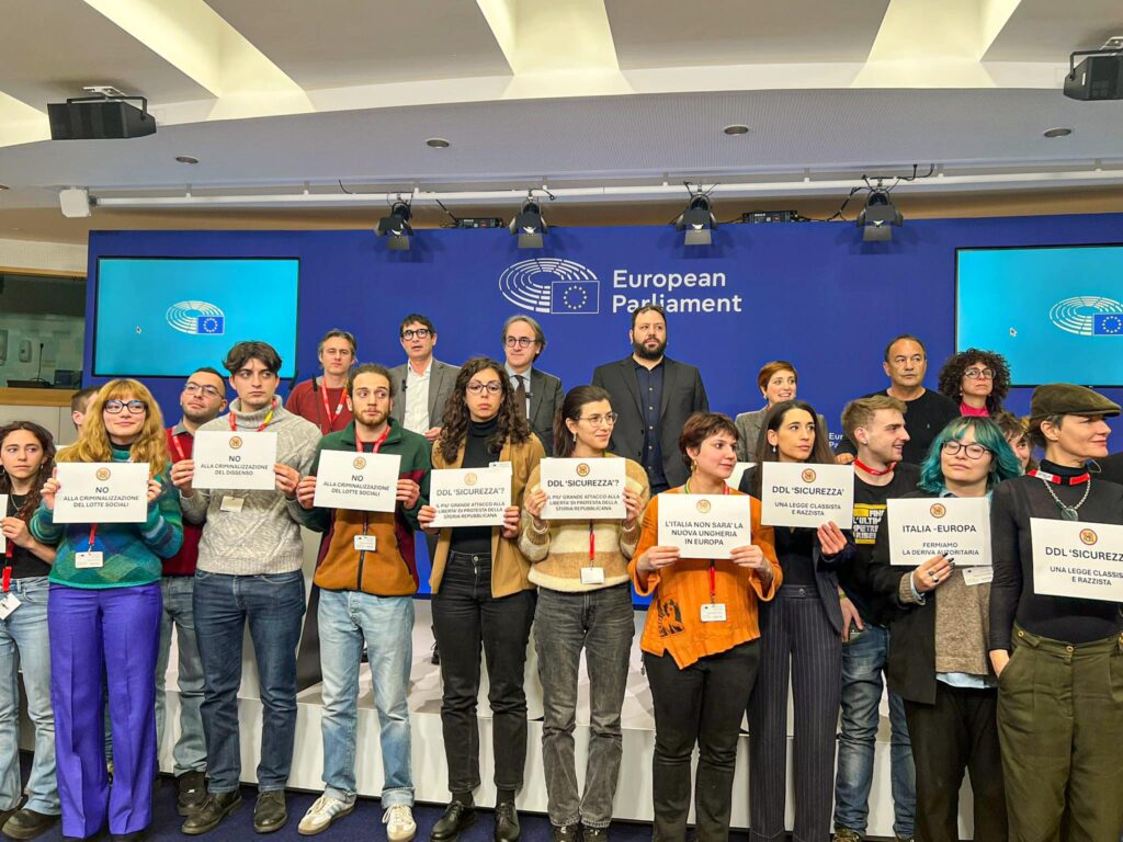 Al Parlamento europeo con la delegazione italiana per dire NO alla deriva autoritaria