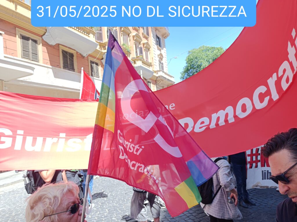No DL Sicurezza – Riuscita a Roma la manifestazione nazionale del 31 maggio 2025